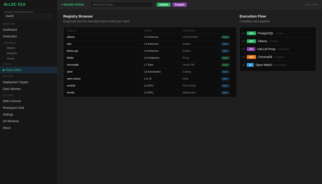 IPC Stack Editor